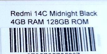 Predám telefón Redmi 14c - 6