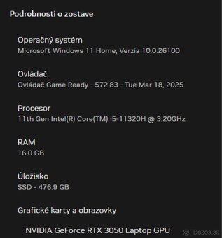 Herný notebook Lenovo Ideapad Gaming 3 15IHU6 15,6” - 6