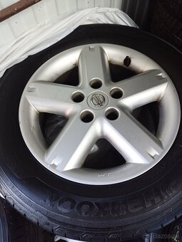 Predám sadu diskou Nissan r16 plus letné pneu - 6