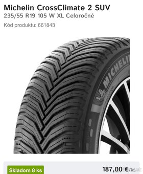 Michelin CrossClimate 2 SUV 235/55 R19 105 W XL Celoročné - 6