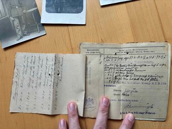 Nemecká vojenská knižka a foto WW1 - 6