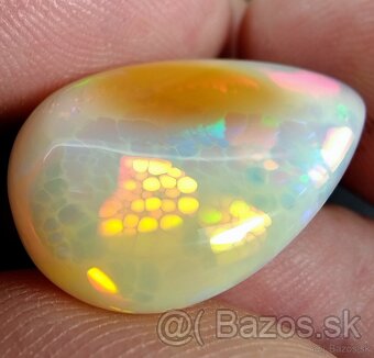 Drahý opál 17,60cts slza WELO ETIOPIA - 6