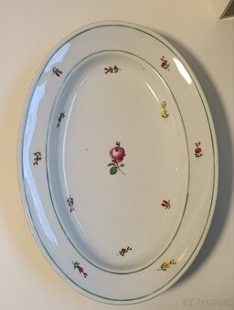 Ručne maľovaná starožitná porcelánova misa - 6