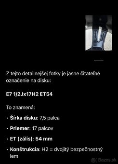 Disky BMW STYLE r17” 5x112 225/45 - 6