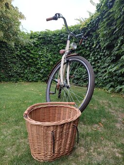 Predám mestský retro bicykel Goetze s prúteným košíkom - 6