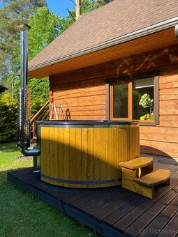 Kúpacia kaďa s nerezovou pieckou a regulovateľnou hydromasáž - 6