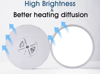 Tenučké Stropné Svietidlo MARPOU 24W/38W - 23cm/40cm - 6