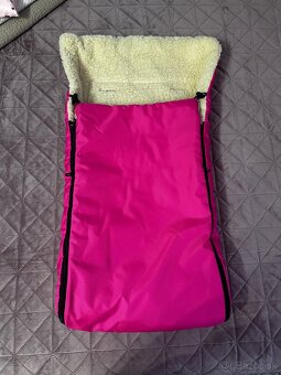 Predám fusák – ružový, teplý, s umelou ovčou vlnou - 6