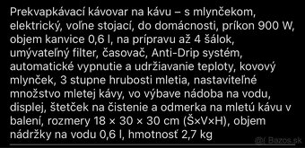 Predám TESLA kávovar - 6
