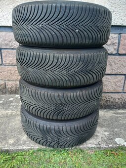 Predám 17" Al disky  + zimné pneu Michelin 225/55 R17 - 6
