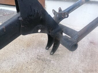 Predám rám so zadnou vidlicou na Jawa 23 mustang - 6
