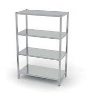 Gastro nábytok do veľkokuchyne. Nerezové police, digestor - 6