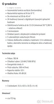 mobilná klimatizácia SILVERCRAST - 6