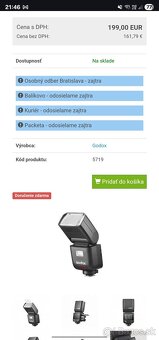 Predám zánovný  blesk Godox V480S Sony pätica ✅️✅️‼️‼️ - 6
