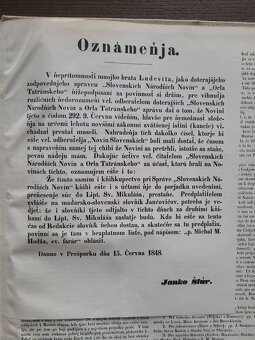 Slovenské národné noviny 1848 - 6
