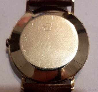 panske zlate 585 naramkove hodinky tiresa automat 25 rubis - 6