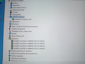 rozpredám na diely funkčný notebook Dell latitude e5470 - 6