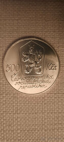 Predám (vymením) čs. striebornú mincu - 500 Kčs Josef Lada - 6