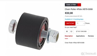 Rolka reťaze 43x24mm / Vodiaca kladka reťaze Honda, Yamaha - 6