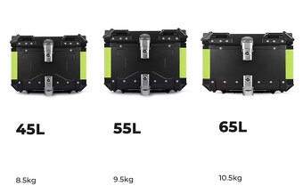 Zadní motokufr TopCase 45 L nebo 55 L hliníkový - 6