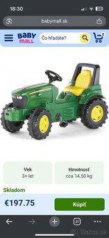 Šliapací traktor John Deere 7930 - 6