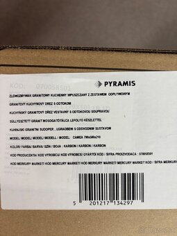 Kuchynský granitovy drez Pyramis s odtokom - 6