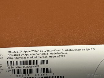 Apple Watch SE 2 (2024) LTE - 40mm - 6