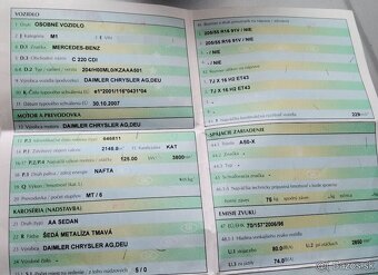 Mercedes C200 W204 2.2 CDI 2008 Predám ZADNÁ KAPOTA, MOTOR - 6