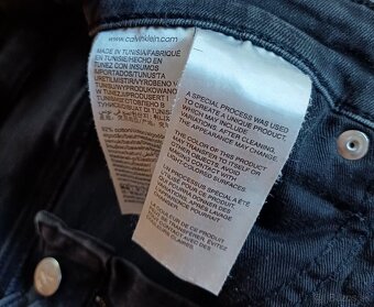 Calvin Klein čiernošedé skinny strečové - 6