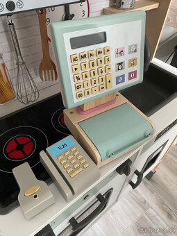 Drevená detská kuchynka + pokladňa + príslušenstvo - 6