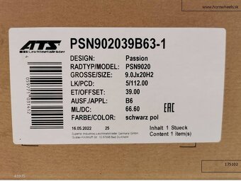 Audi A4, A5, A6. A7, Q7 alu disky R20 5x112 ET39 9J 1231 - 6