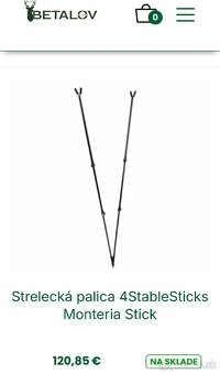 Predám Strelecká palica 4StableSticks cena 100 eur - 6