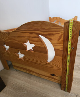 Detska postel 84x164 cm s vzorovanym celom postele - 6