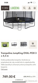 Trampolína ovál 3x4,5m - 6