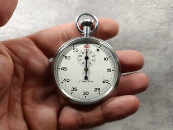 Krásné a zachovalé staré švýcarské stopky OMEGA - 6