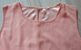 Jednoduché marhuľkové áčkové minišaty, v. S/M/L - 6