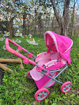 ruzovy stvorkolesovy kocik pre babiky - 6