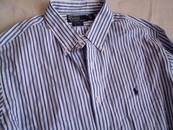 Ralph Lauren pánska pásik košeľa 2XL - 6
