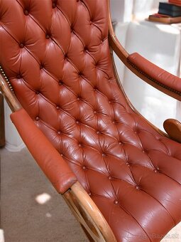 Luxusné pohodlné kreslo v štýle Chesterfield, V92xH85xS61 - 6