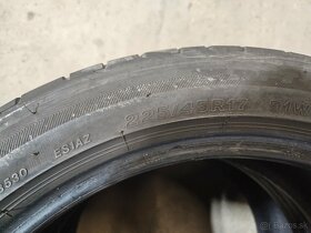 Letne pneu dvojrozmer 225/45 r17 +245/40 r17 - 6