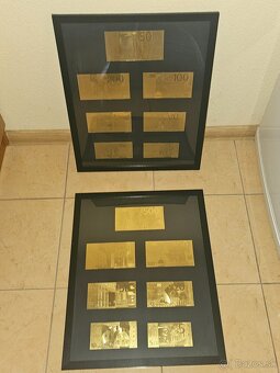Obraz Zlaté bankovky Euro kompletná sada od 5 € az 500 € - 6