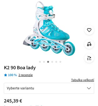 damske kolieskove korcule K2 velkost 39,5 - 6
