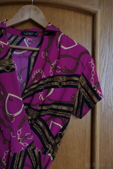 RALPH LAUREN krasne luxusne ikonicke damske saty M/L - 6