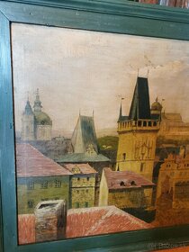 Predám starý obraz Praha - 6