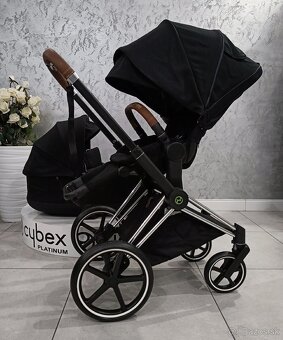 TROJKOMBINÁCIA CYBEX PLATINUM CHROME BROWN BLACK - 6