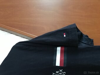 TOMMY HILFIGER originál black pánske tricko L - 6