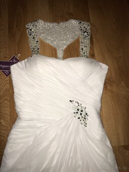 damske nove luxusne svadobne saty s krystalmi - 6