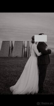 Svadobné šaty, veľkosť 36/38 - 6