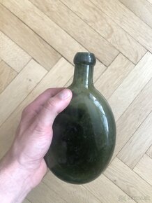 Vojenská ruská poľná fľaša WW1 sklo - 6