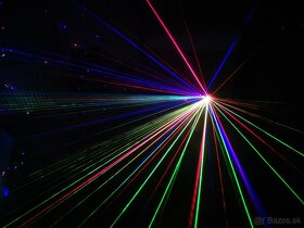 Laser 6 lúčový RGB na diaľkové ovládanie, dmx - 6